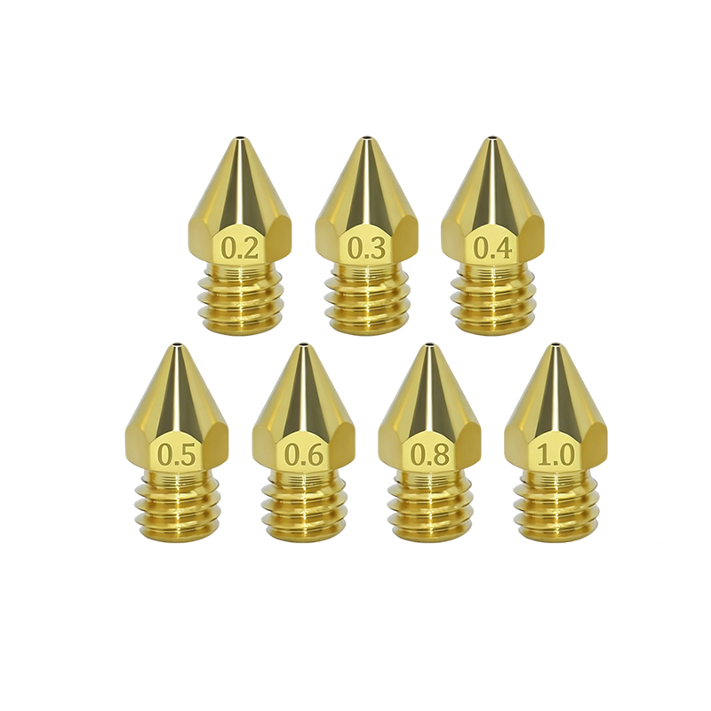 Makerbot MK8 Pointed Brass Nozzle Multi Size 0.2-1.0mm 3D Printer Extruder Tip - Image 6