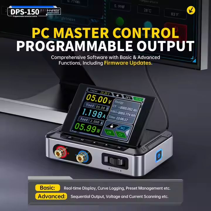 FNIRSI DPS-150 High Power 150W High Performance Adjustable CNC DC Regulated Power Supply Portable 30V5A Power Supply - 图片 6
