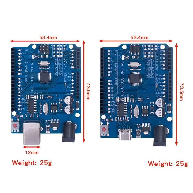 WAVGAT UNO R3 CH340G LGT8F328P Development Board 16Mhz For Arduino - 图片 3