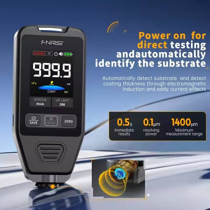 FNIRSI CTG-20 High Accuracy 3%+2um Coating Thickness Gauge Customized Support for Car Paint Surface Galvanized Layer Detection - Image 5