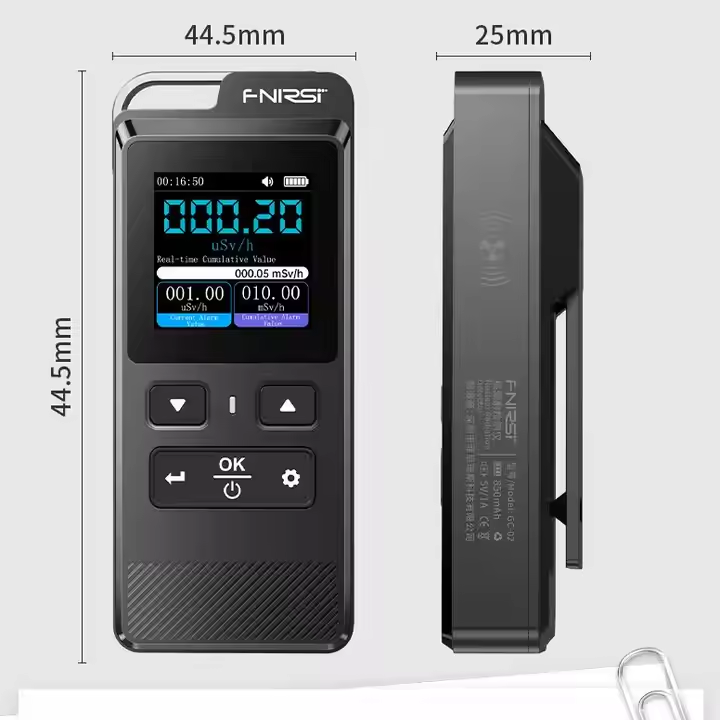 FNIRSI GC-02 Geiger Counter Nuclear Radiation Detector Personal Dosimeter X-ray Y-ray Radioactivity Tester Marble Detector - 图片 3