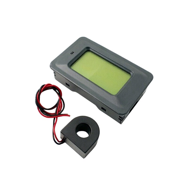 AC Digital Power Meter 110‑250V 100A LCD Energy Voltage Current Power Monitor With Current Transformer