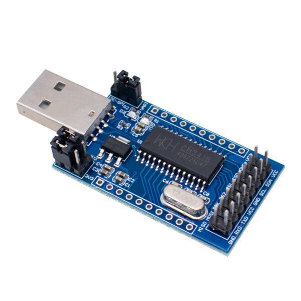 CH341A USB to Parallel Port Converter Module 3.3V‑5V Signal Level Adapter With Indicator Light