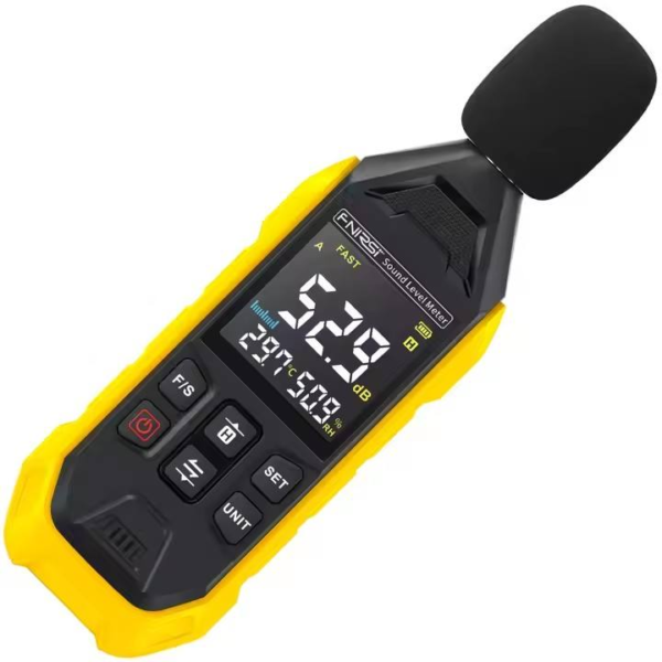 FNIRSI FDM01 Digital Handheld DB Meter 30~130dB 0.5dB Resolution A-Weighting Noise Measuring Instrument Audio Sound Level Meter