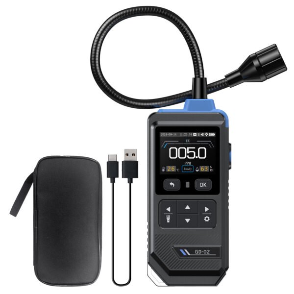 FNIRSI GD-02 0.5s Sampling Time 1ppm/1%LEL High Accuracy Long Life CH4 C3H8 LPG Natural Gas Combustible Gas Leak Detector